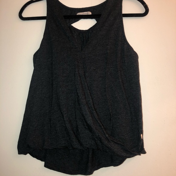 American Eagle faux wrap dark gray tank - Picture 1 of 2